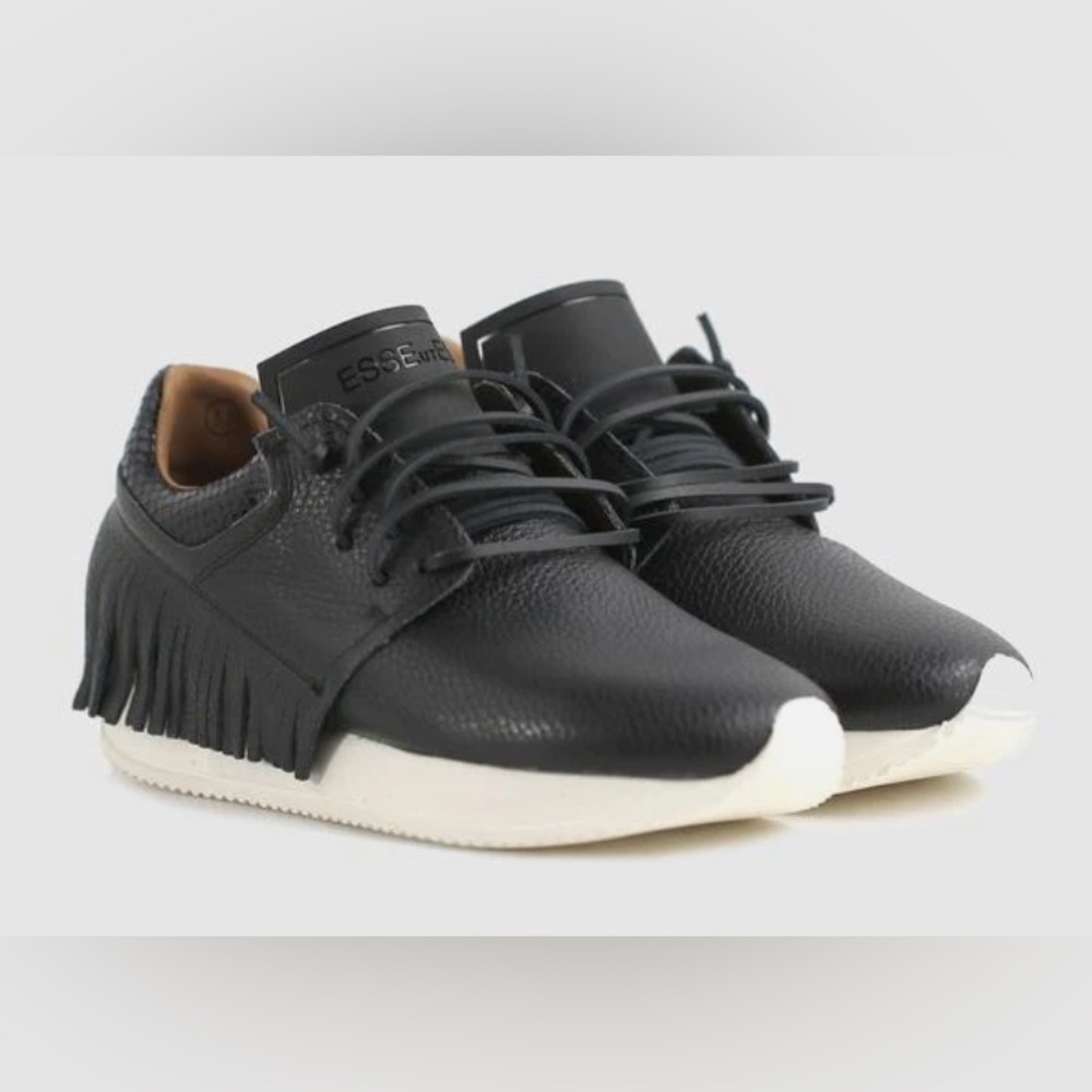 EsseUtEsse fringe sneakers size 37 black